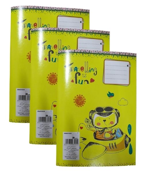 Mintra Stapled Notebook Squares Kg 28 Sheets 3 Pieces - Multishape
