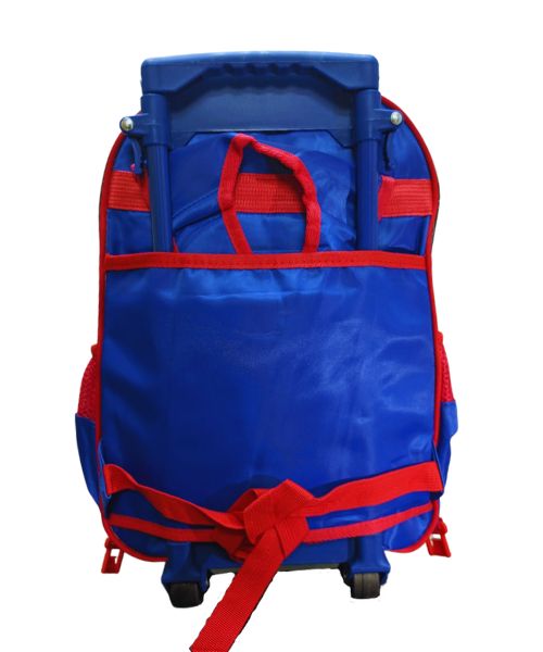 Spiderman Print School Trolley Bags For Boys 32×42Cm - Multi Color