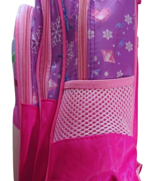 Frozen Print School Trolley Bags For Girls 32×42Cm - Multi Color