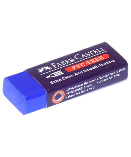 Faber-Castell Pencil and Ink Eraser - Phthalate Free - Blue and
