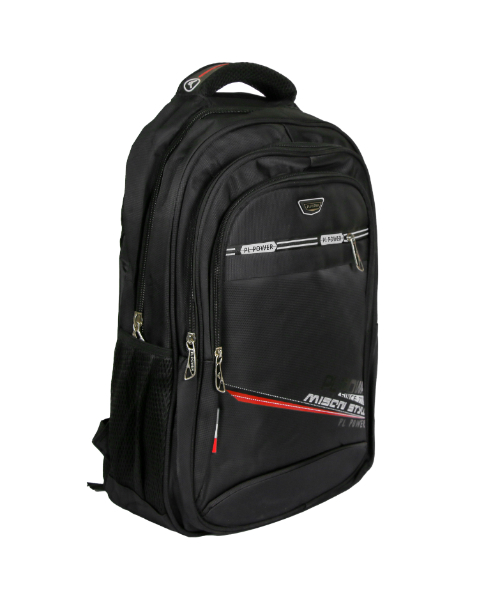 Solid Laptop Backpack For Unisex 47×37 Cm - Black 