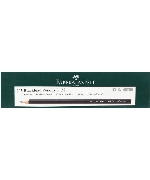 Faber Castell 2122 Pencils B 12 Pieces - Black