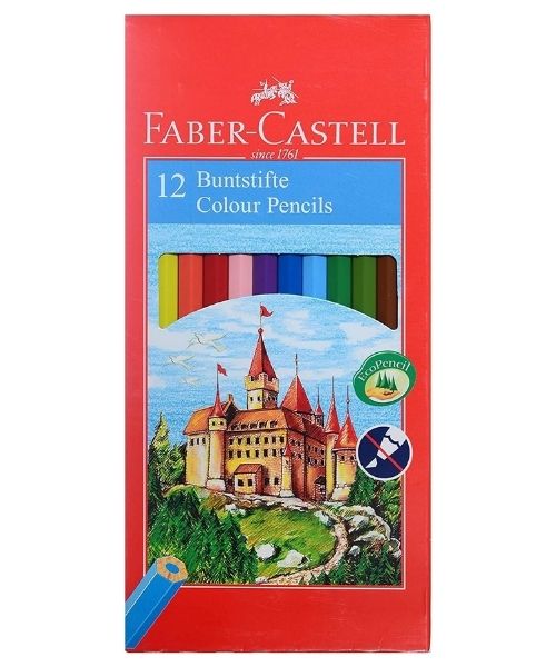 Faber Castell Long Color Pencils 12 Pieces - Multi Color
