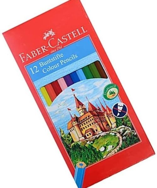Faber Castell Long Color Pencils 12 Pieces - Multi Color