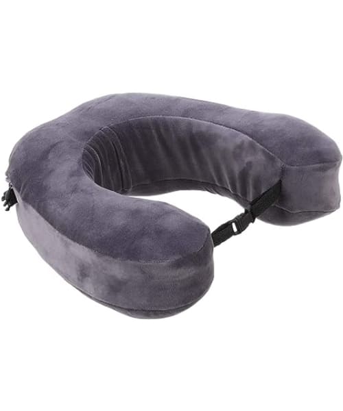 Boom Fresh Memory Foam Neck Pillow - Grey