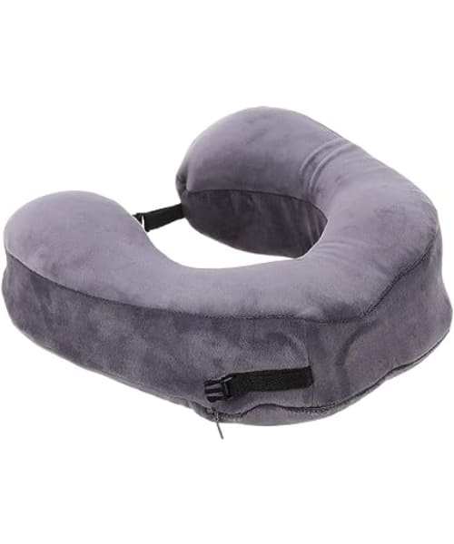 Boom Fresh Memory Foam Neck Pillow - Grey