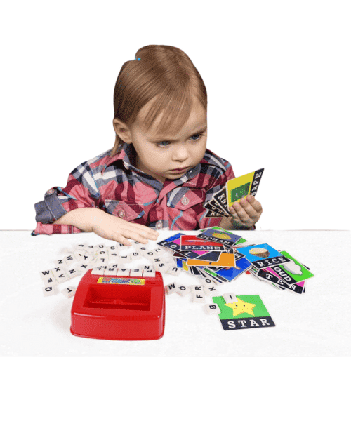 لعبة حروف متطابقة وبطاقات فلاش و تهجئة من مومو بير  للاطفال - متعدده الالوان