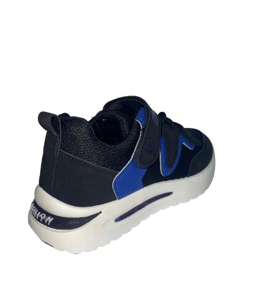 Casual Shoes Lace Up Flat For Boys - Black Navy 