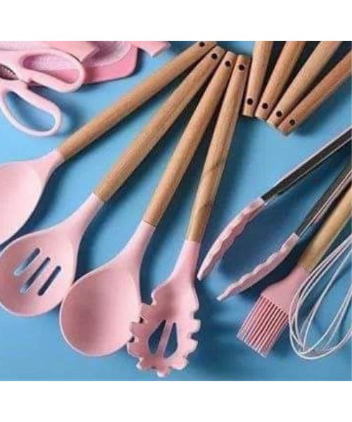 Silicon Kitchen Utensils - 19 Pieces