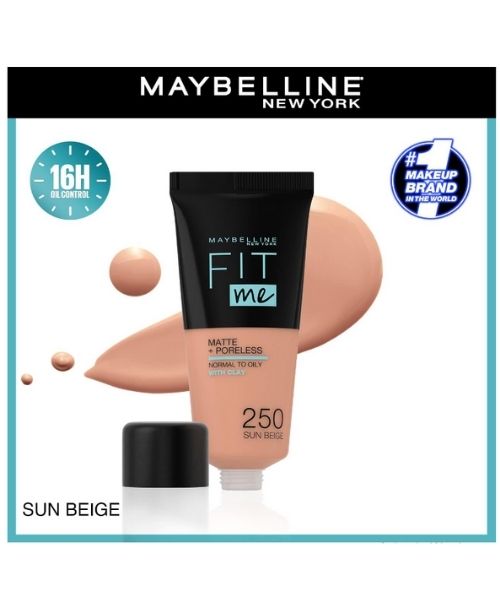 Comprar Maybelline Fit Me Matte & Poreless Foundation 250 Sun