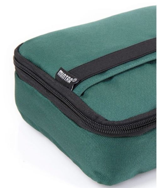 Mintra Insulated Cooler Bag With Lunch Box 1.4 Liter 2 Pieces - Dark Green Lime