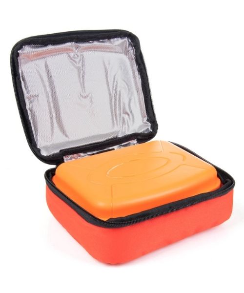 Mintra Insulated Cooler Bag With Lunch Box 1.4 Liter 2 Pieces - Dark Orange