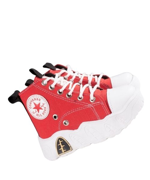 Buy Latest Style High Top Women's Hidden Wedge Sneaker Shoes-Red | Fashion  | DressFair.com