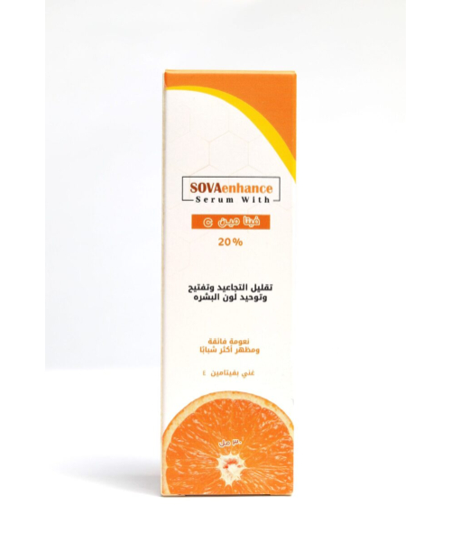 SOVAenhance Skin Serum With Vitamin C, With 100% Natural Ingredients - 30 Ml