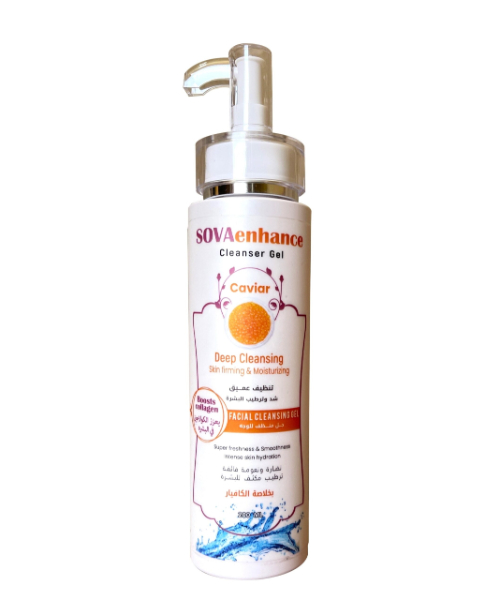 SOVAenhance Cleansing Gel With Caviar 100% Natural Ingredients - 200 Ml