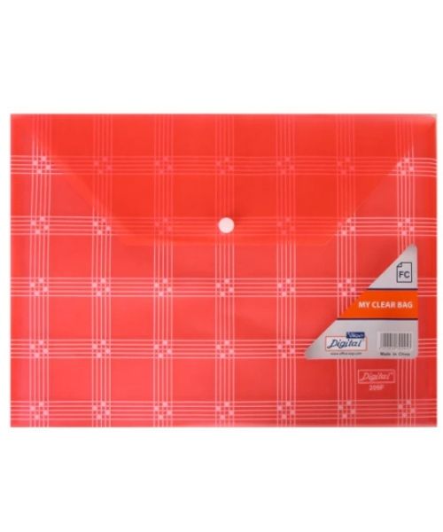 Digital File Bag With Capsule Plastic Fc - Red