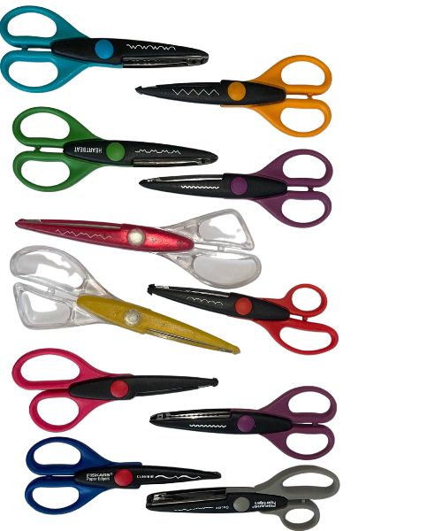 Yassin Serrated Scissors 16 Cm For Kids - Multishape