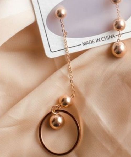  Earring Circular Shape For Women - Gold