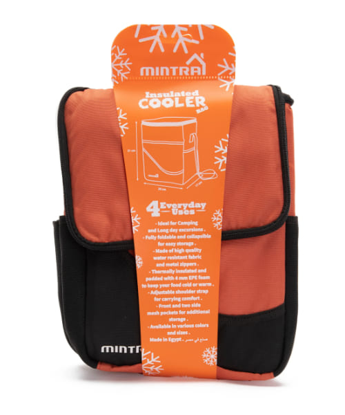 Mintra Insulated Cooler Bag Waterproof 10 Liter 30X23X16 Cm - Dark Orange