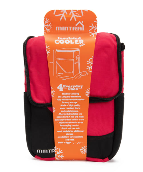 Mintra Insulated Cooler Bag Waterproof 10 Liter 30X23X16 Cm - Light Red