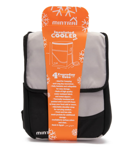 Mintra Insulated Cooler Bag Waterproof 10 Liter 30X23X16 Cm - Light Grey