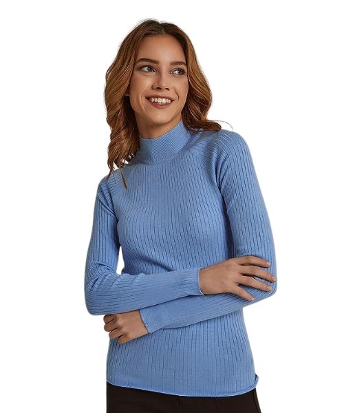 High neck outlet pullover