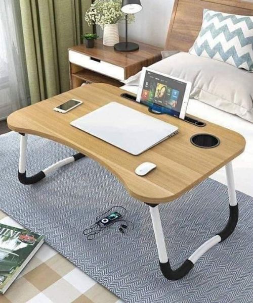 Portable Folding Lap Desk Solid 60x40 Cm - Multicolor
