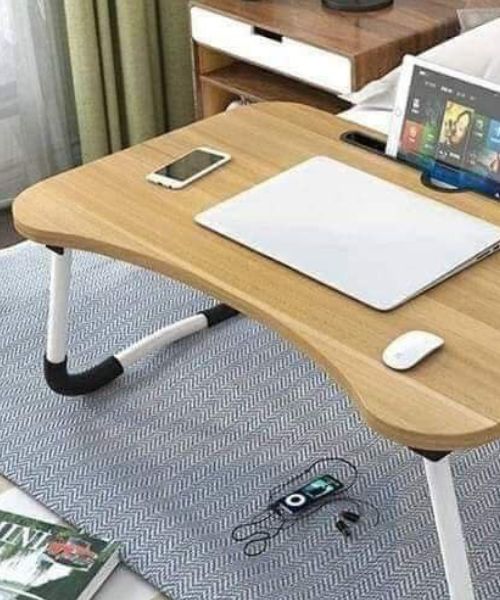 Portable Folding Lap Desk Solid 60x40 Cm - Multicolor
