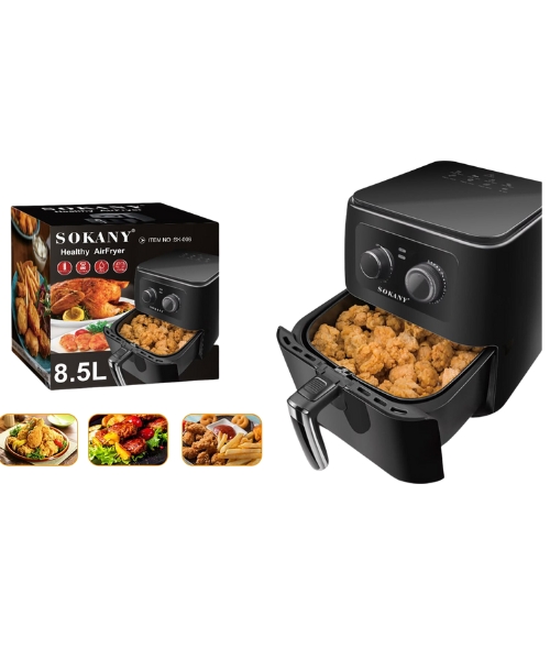 Sokany SK-005 Air Fryer 8.5 L Black - 1700 Watt