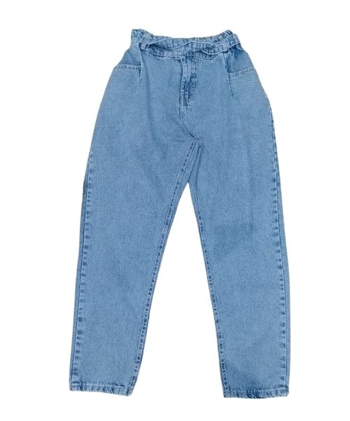 Flare Solid Pants Jeans For Women - Light Blue