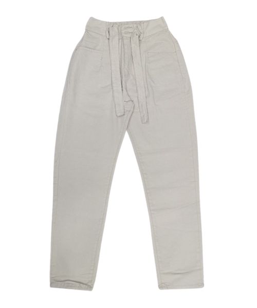 Boyfriend Solid Pants For Women - Beige