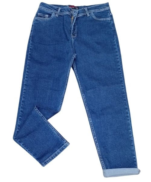 Skinny Solid Pants Jeans For Women - Blue