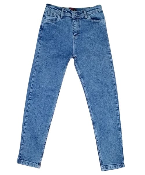 Skinny Solid Pants Jeans For Women - Light Blue