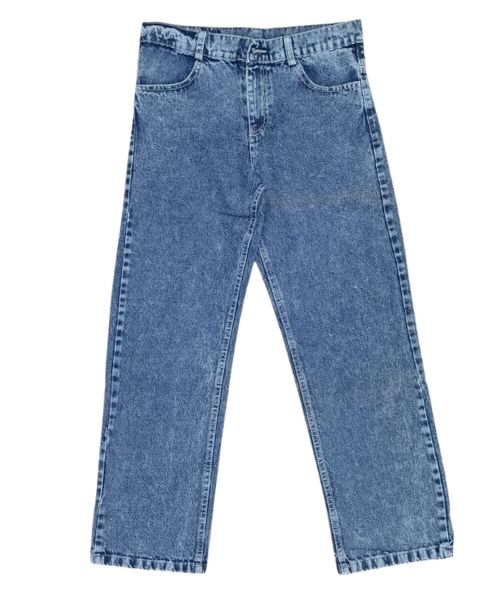 Flare Solid Pants Jeans For Women - Blue