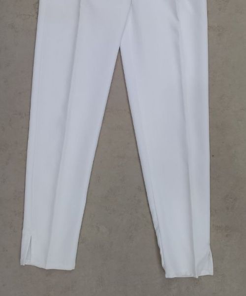 Flare Canvas Pants Solid For Women - White