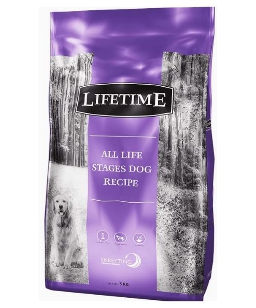 Lifetime hotsell dog food