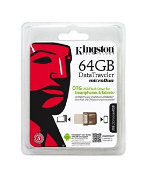 Kingston DTDUO Flash Memory 64 Gb - Silver