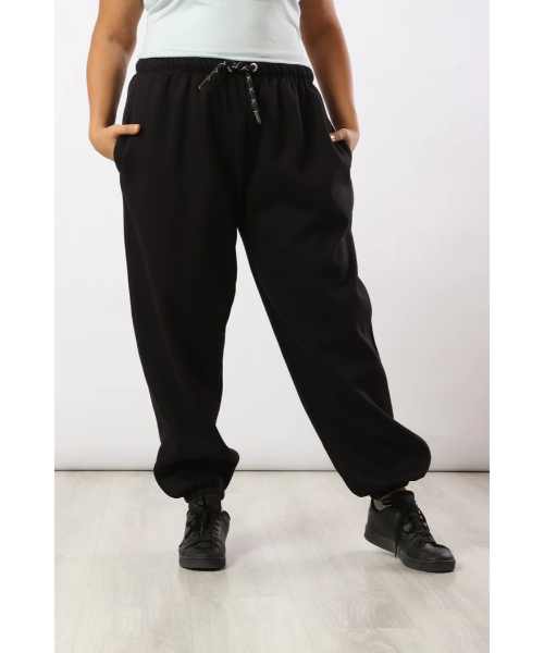 Carina Solid Milton Comfort Fit Pants For Women - Black