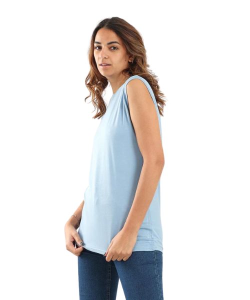 Mesery Set of 2 Pieces Round Neck Sleeveless Basic Slim Under