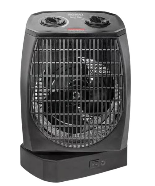 Sonai SH-910 Fan Heater 2000 Watt - Black