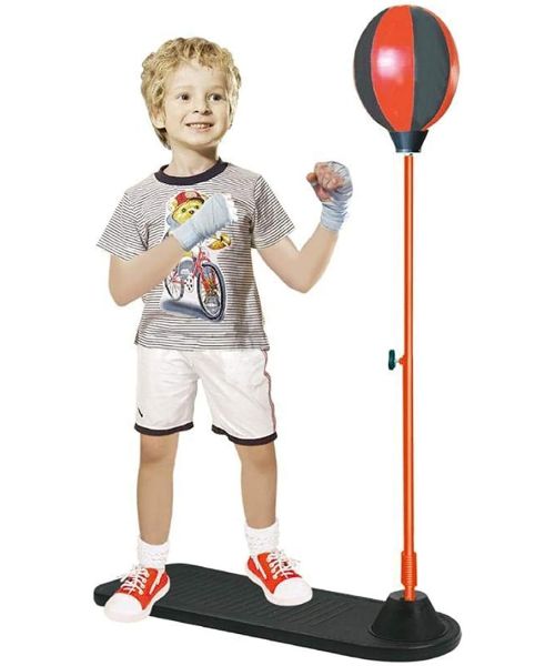 Boxing Toy With Stand For Kids - Black  Red
