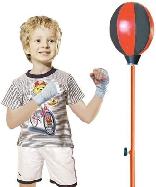 Boxing Toy With Stand For Kids - Black  Red