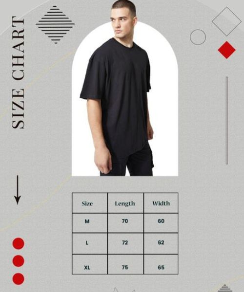 Cotton Printeded T-Shirt Short Sleeve Round Neck For Men - Black
