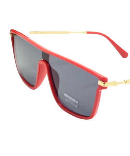 Rectangle Frame Sunglasses For Women - Red