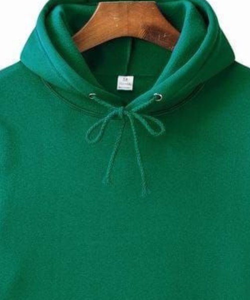 Solid Hoodie With Pockets Full Sleeve For Men - Green