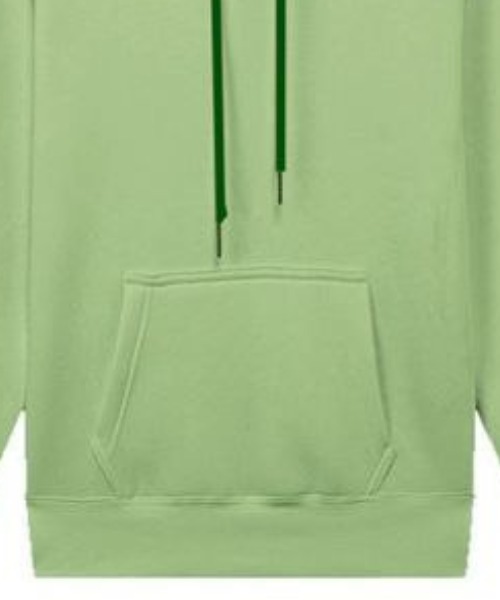 Solid Hoodie With Pockets Full Sleeve For Men - Mint Green