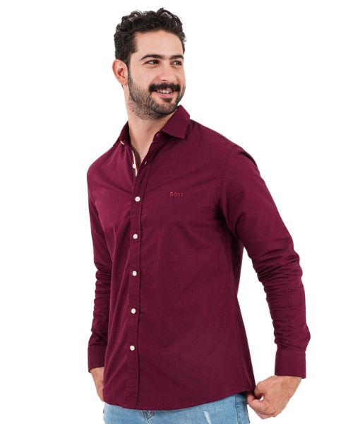 Solid Cotton Shirt Full Sleeve With Neck And Buttons For Men