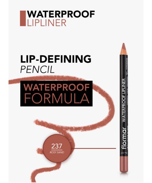 Flormar Waterproof Lipliner Pencil - No. 237 Rosy sand