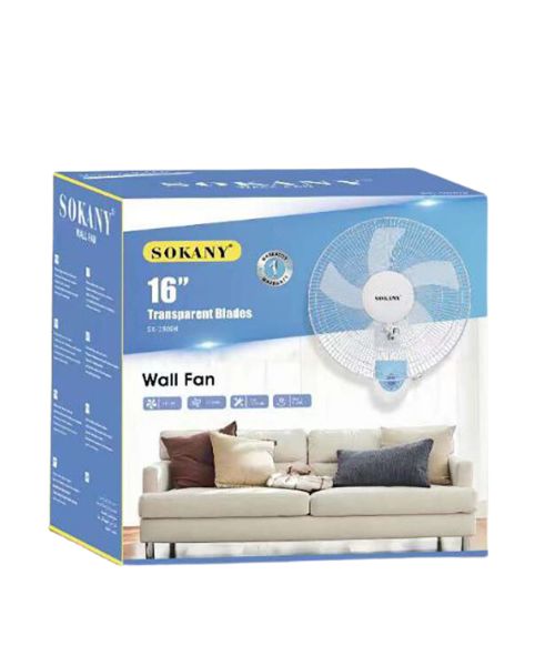 Sokany SK-19008 Stand Fan 5 Blades 16 Inch - White