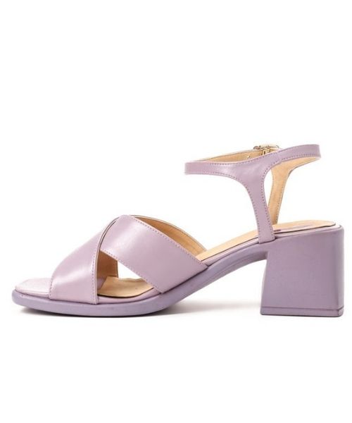 XO Style Faux Leather Heel Sandal For Women - Light Purple